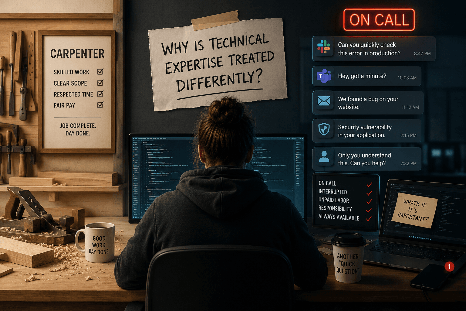 The Cost of Being the Person Who Knows
